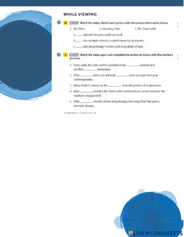 Listening: Bee-sting therapy