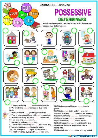 Possessive determiner