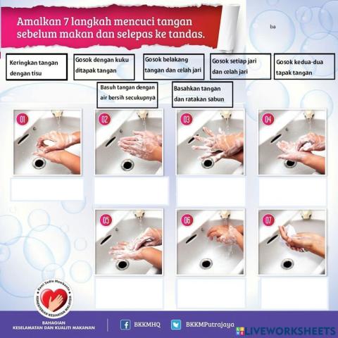 7 langkah mencuci tangan