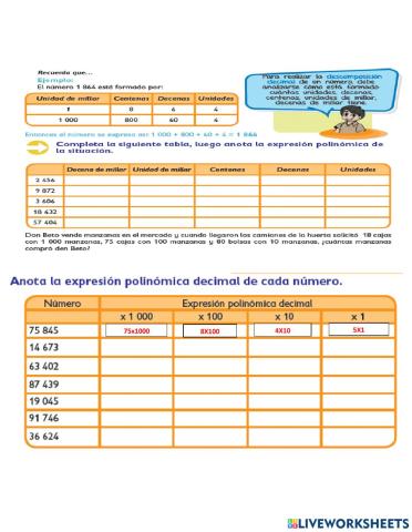 Expreciones polinomicas