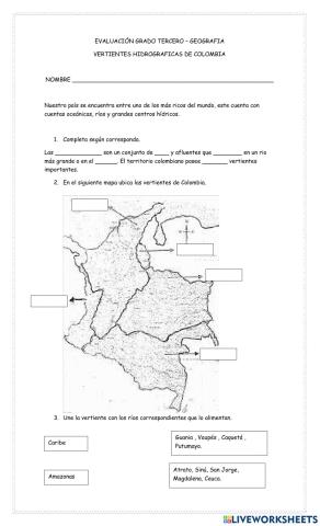 Vertientes de Colombia