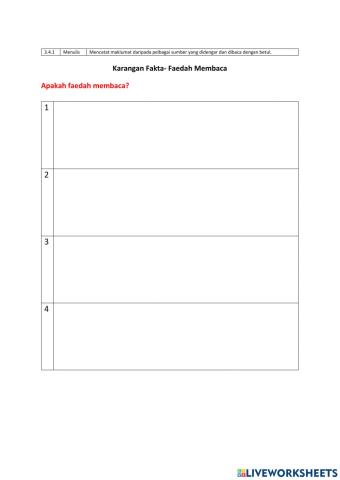 3.4.1 Faedah Membaca