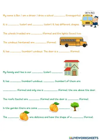 Shapes reading comprehension