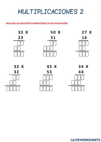 Multiplicaciones