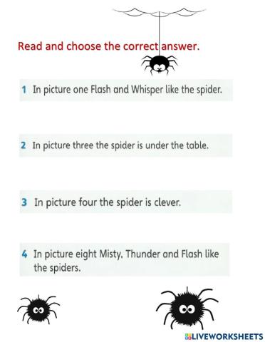 PET SHOW: The Spider (page 39)