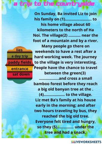 unit 3: a trip to the coutryside