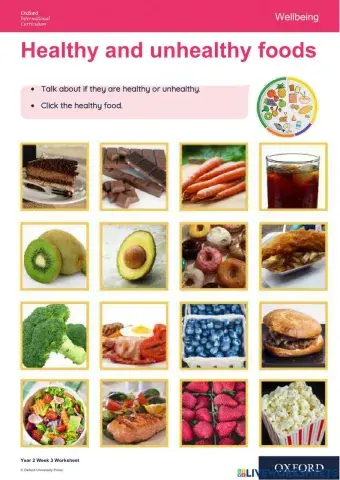 Healthy and unhealthy food