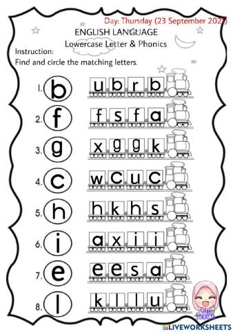 Lowercase Letter and Phonics