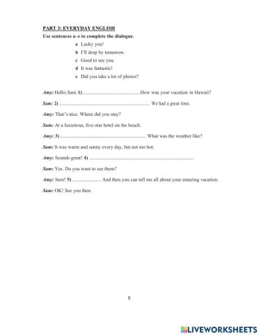 DS - Access 2 - Test 3 Reading