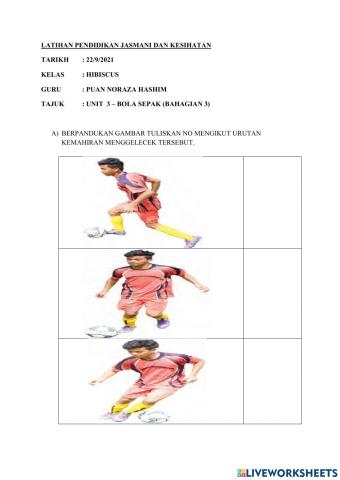 Unit 3 - bola sepak