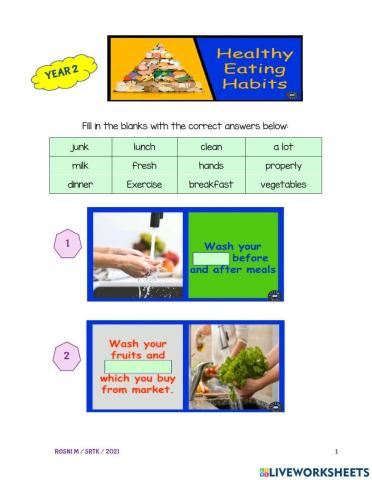 Good & healthy eating habits