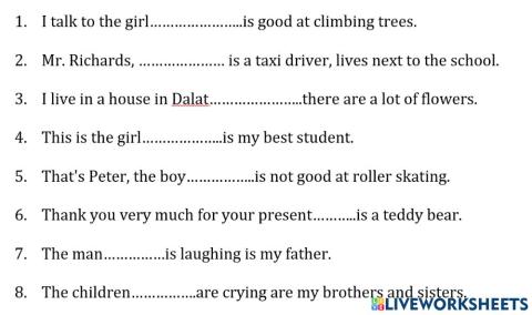 Relative clause