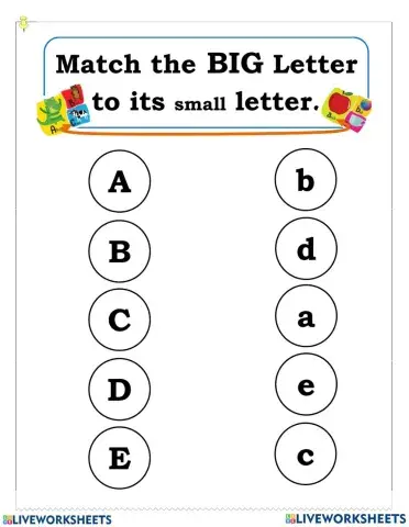 โยงเส้นจับคู่ Alphabet