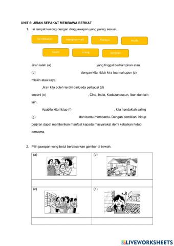 Unit 6: Jiran Sepakat Membawa Berkat