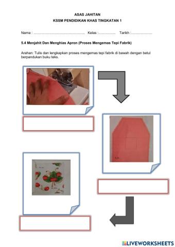 Proses Mengemas Tepi Fabrik