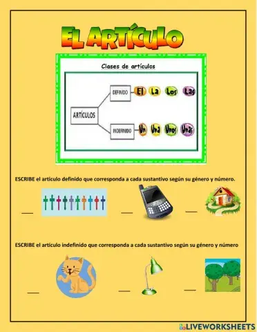 Clases de artículos
