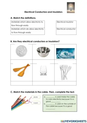 Electrical conductors and insulators