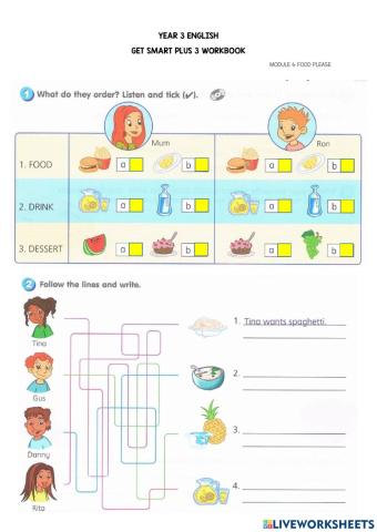 Year 3 Module 6: Food please (Ordering food)