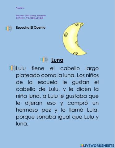 Escucha El Cuento Luna
