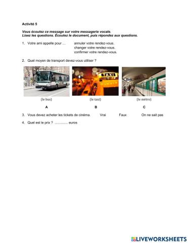 Compréhension orale