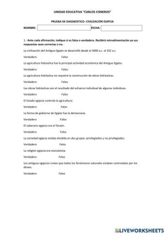 Civilizacion egipcia