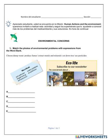 Environment Concerns