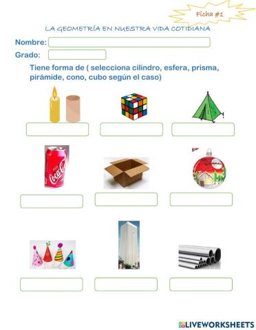 Geometría de la vida cotidiana ficha -1