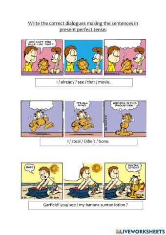 G7 Present perfect tense group B