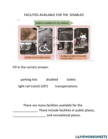 Facilities for disabled