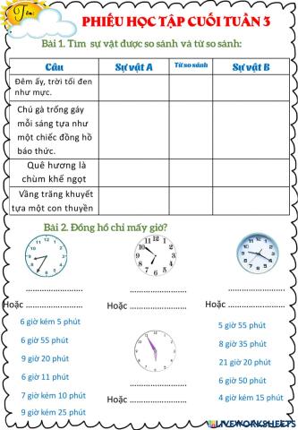 Bài tâp cuối tuần 3