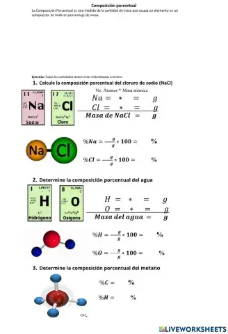 Composición porcentual
