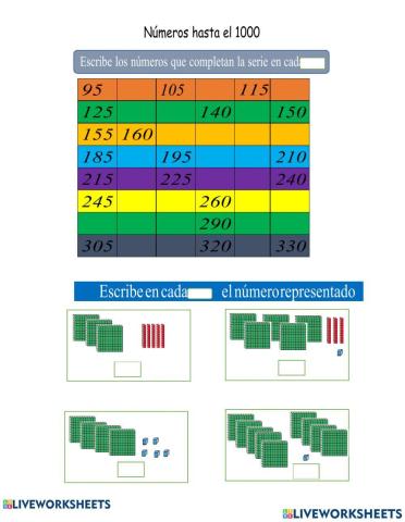Números hasta el 1000