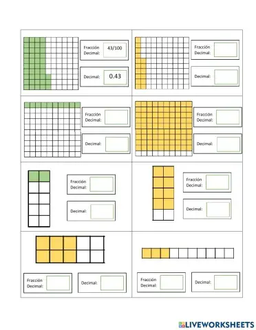 Décimos y céntecimos