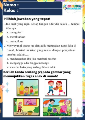 Tugasku Sehari-hari di Rumah