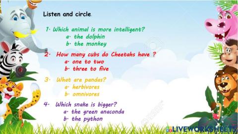 YR4 Listening Revision Module 8