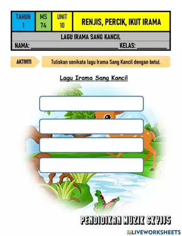 MZ Tahun 1 - Unit 10 Lagu Irama Sang Kancil