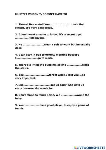 Obligation and absence of obligation