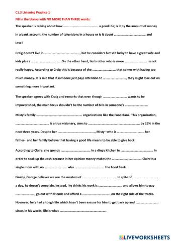 C1.3 Listening Practice