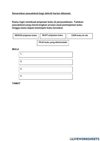 Algoritma,pseudokod dan carta alir