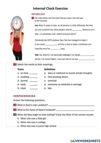 Internal Clock Listening Exercise