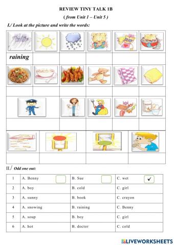 WEEK 1- REVIEW 1- TINY 1B