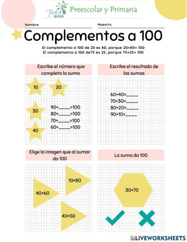 Complementos a 100