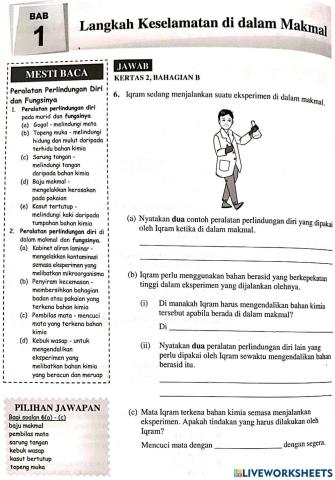 Peralatan perlindungan diri dan fungsinya