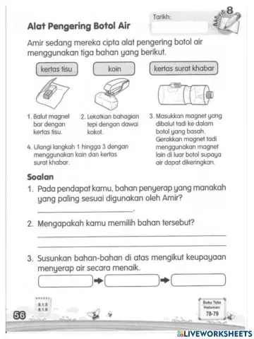Alat Pengering Botol Air