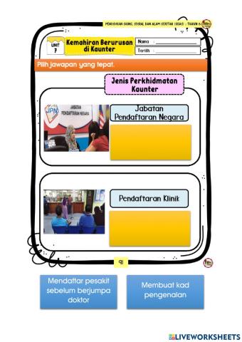 Kemahiran di kaunter