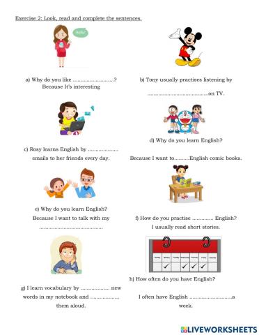 Tieng Anh 5 Unit 7 Exercise 2