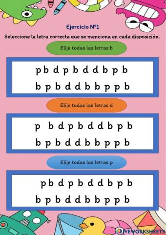 Ejercicios - Dislexia