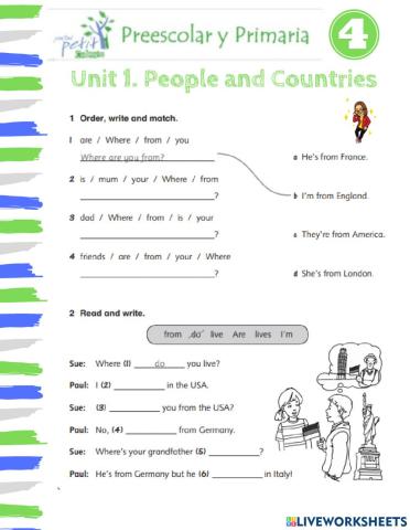 Unit 1. people and countries