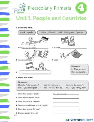 Unit 1. people and countries 2