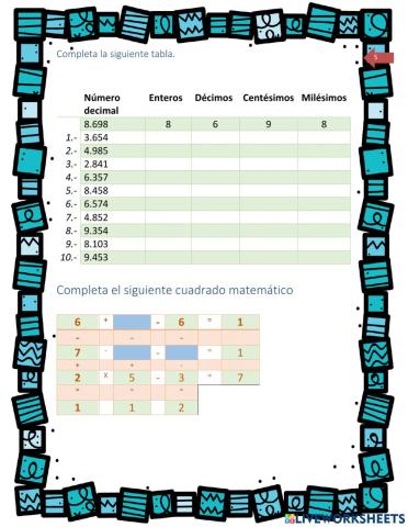 005-Completa la siguiente tabla